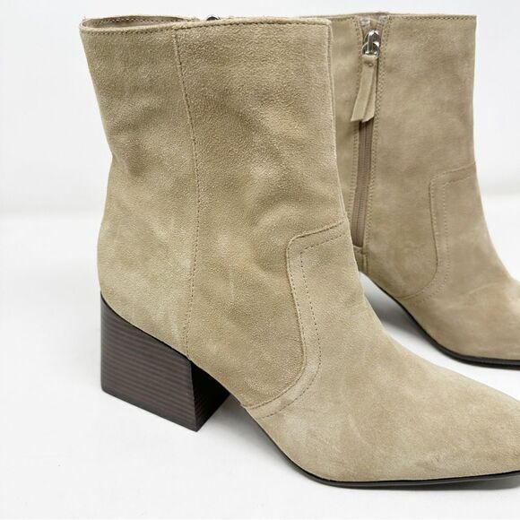 Blondo Salome Waterproof Boots Suede Size 11 Heeled Zip - Picture 2 of 7